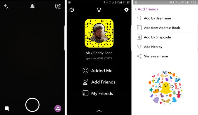 how to develop an app like Snapchat and add friends