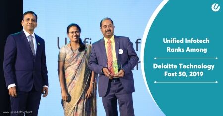 Unified Infotech Recognized As Fastest Growing Company In Deloitte Technology Fast 50 India 2019